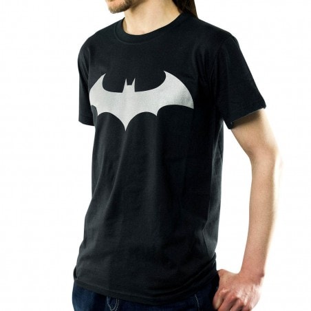 T-shirt Batman - Modern logo silver