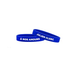 Bracelet silicone bleu ? Julien clerc